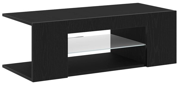 TV szekrény 90 x 39 x 30 cm Fekete tölgy Szerelt Fa