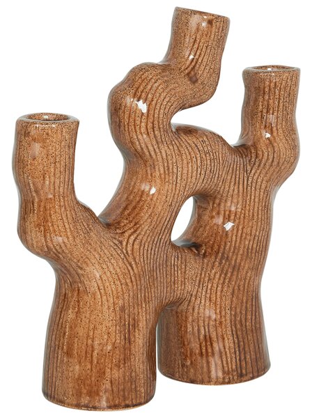 Virágtartó váza BARBUS Kőcserép 31 cm Barna