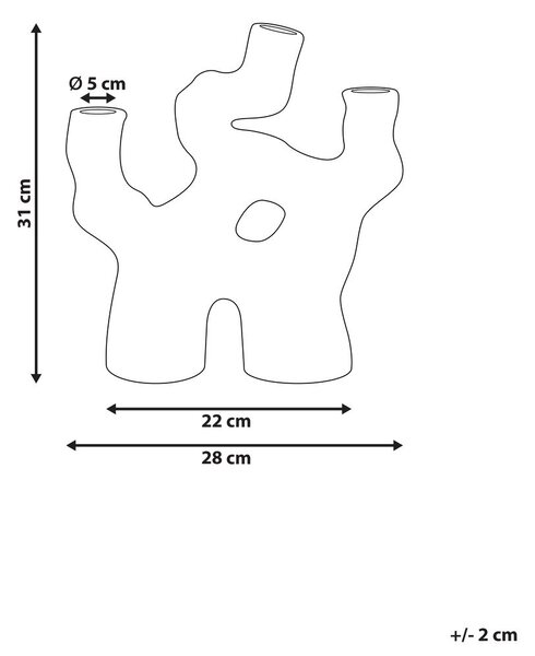 Virágtartó váza BARBUS Kőcserép 31 cm Barna