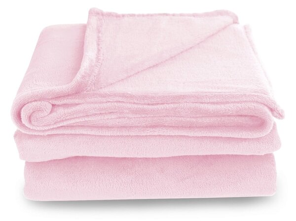 Mic világos rózsaszín mikroszálas takaró, 70 x 150 cm - DecoKing