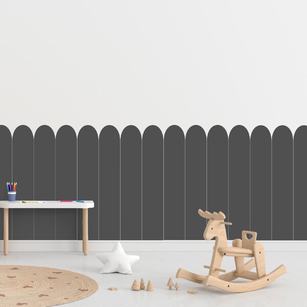 PIPPER. Textil öntapadó tapéta - Boltív - Szürke színű Méret: 60cm, Szín: Kombináció