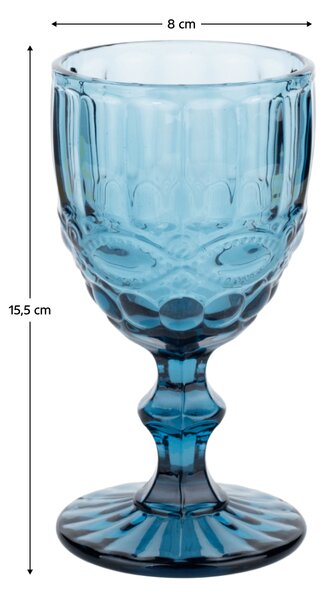 KONDELA 4 darabos borospohár készlet, 240ml, SAVOY TYP 3