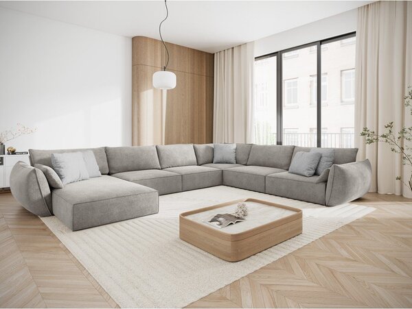 Világosszürke sarokkanapé (jobb oldali) Vanda – Mazzini Sofas