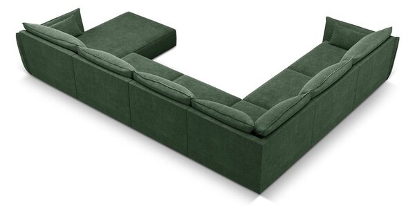 Sötétzöld sarokkanapé (bal oldali) Vanda – Mazzini Sofas