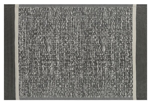 Vidám Melírozott Fekete Fehér Kültéri Szőnyeg 120 x 180 cm BALLARI