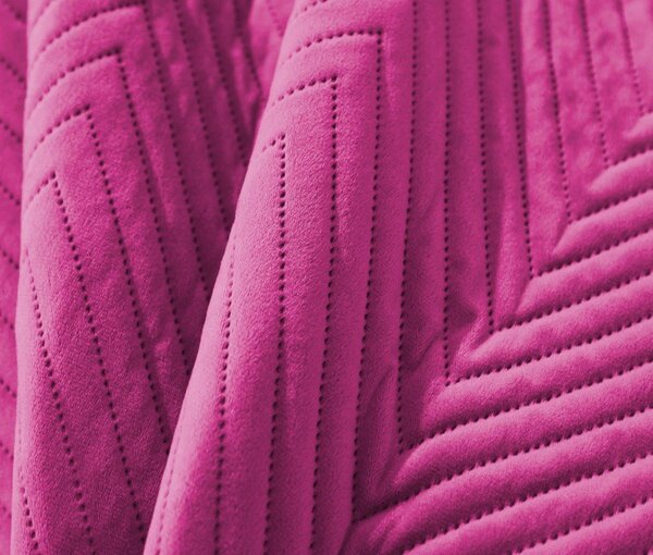 Lila bársony ágytakaró ARROW VELVET Méret: 170 x 210 cm