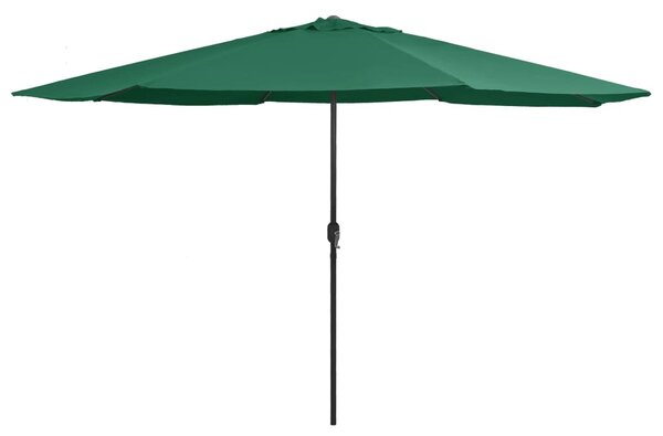 VidaXL zöld kültéri napernyő fémrúddal 390 cm