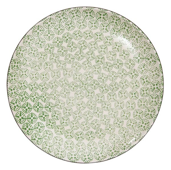RETRO tányér, zöld 26 cm