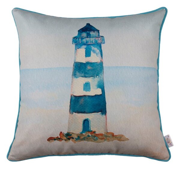 Blue Lighthouse párnahuzat, 43 x 43 cm - Mike & Co. NEW YORK