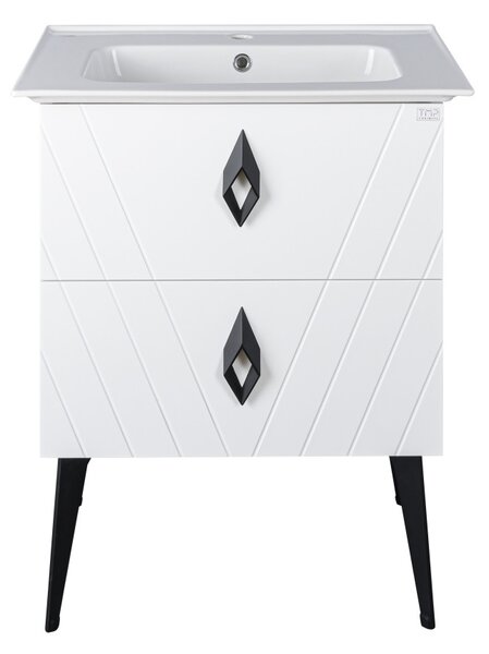 TMP KEOPS álló fürdőszobabútor - CeraStyle BLUE 70 - 42200 mosdóval - 70 x 47 cm