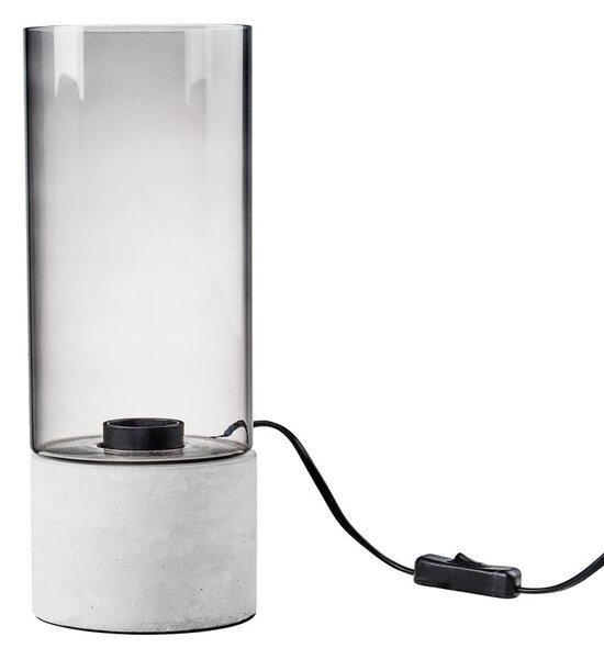 STILO asztali lámpa beton/üveg