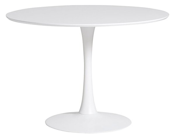 Oda fehér kerek étkezőasztal, ⌀ 110 cm - Marckeric