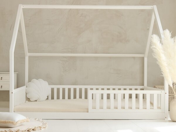 BIANCO New leesésgátlós házikó ágy 140x200 - fehér