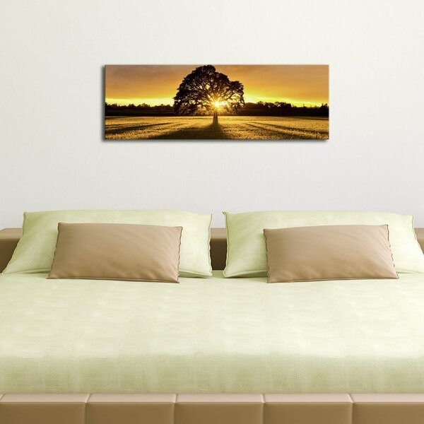 Tree falikép háttérvilágítással, 90 x 30 cm - Wallity