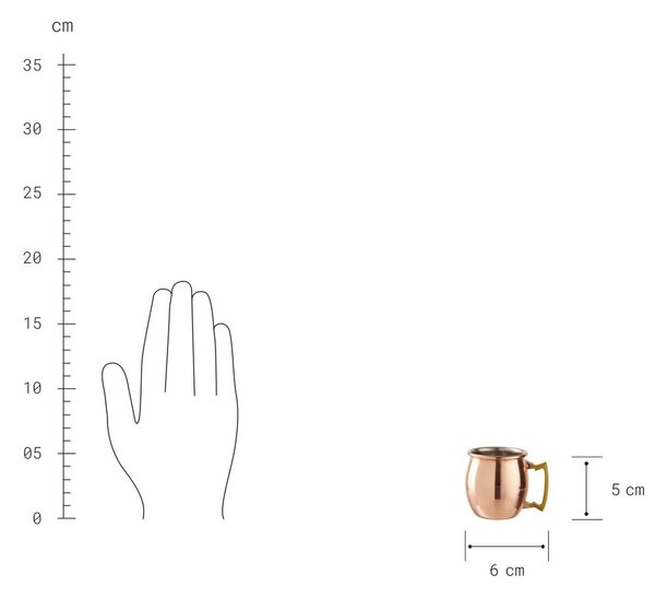 MOSCOW MULE mini koktél bögre 60ml