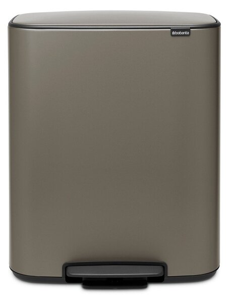 Szürke acél pedálos szemetes 60 l Bo – Brabantia