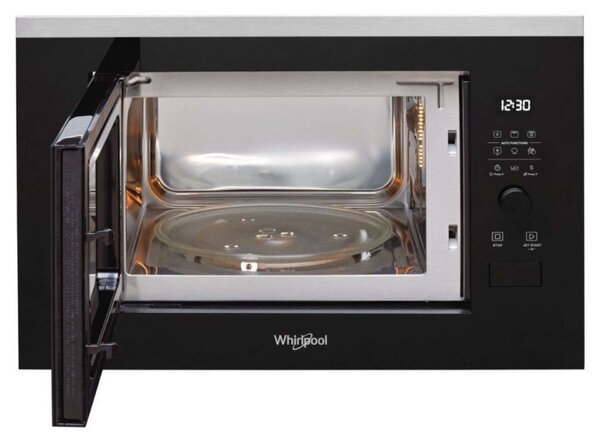 Whirlpool WMF250G Beépíthető mikrohullámú sütő, 25L, 900W, 7 fokozat, Grill, Jet Start