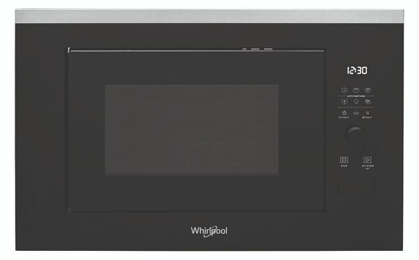 Whirlpool WMF250G Beépíthető mikrohullámú sütő, 25L, 900W, 7 fokozat, Grill, Jet Start