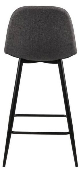 Szürke kárpitozott bárszék szett 2 db-os (ülésmagasság 65 cm) Wilma – Actona