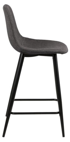 Szürke kárpitozott bárszék szett 2 db-os (ülésmagasság 65 cm) Wilma – Actona