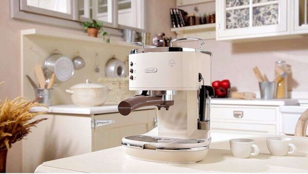 DeLonghi ECOV311BG Icona Vintage Eszpresszó Kávéfőző, Bézs