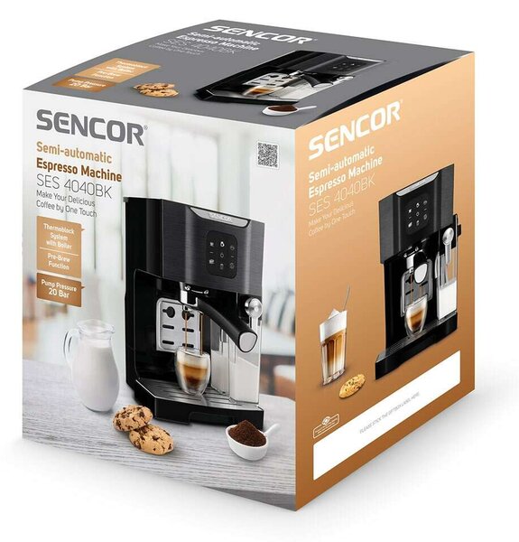 Sencor SES4040BK Eszpresszó Kávéfőző, Fekete