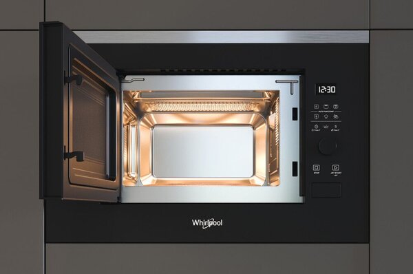 Whirlpool WMF200G Beépíthető mikrohullámú sütő, 20L, 800W, Quartz grill