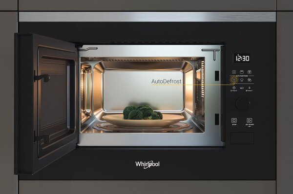 Whirlpool WMF200G Beépíthető mikrohullámú sütő, 20L, 800W, Quartz grill