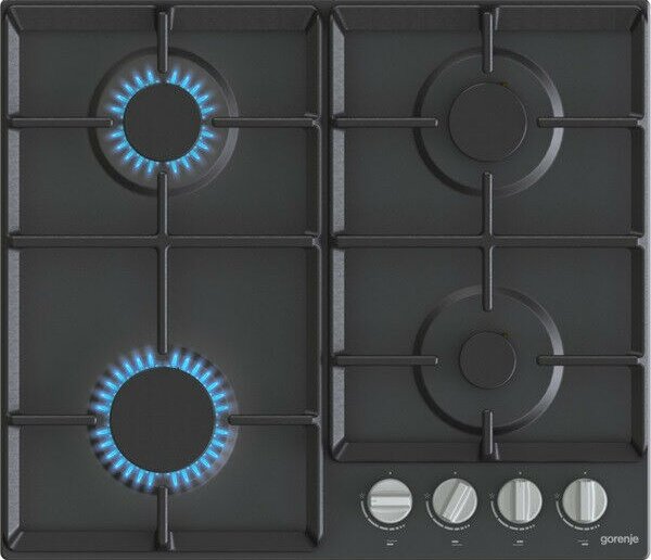 Gorenje G641EXB Beépíthető gáz főzőlap, 60 cm, 4 főzőzóna, Fekete