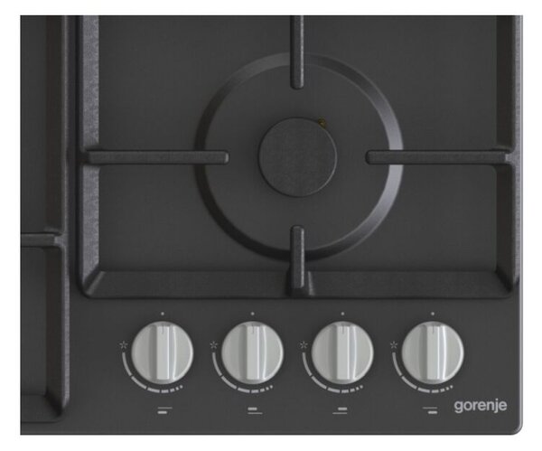 Gorenje G641EXB Beépíthető gáz főzőlap, 60 cm, 4 főzőzóna, Fekete