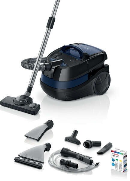 Bosch Serie 4 BWD41700 3 az 1-ben Száraz és nedves porszívó, 3,5L, Henger alakú, vákuum, 1700W, Kombi