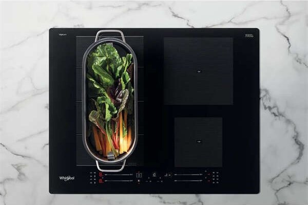Whirlpool WF S4160 BF Beépíthető indukciós főzőlap, 59 cm, 4 főzőzóna, Chefcontrol, FlexiSide