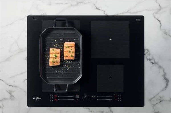 Whirlpool WF S4160 BF Beépíthető indukciós főzőlap, 59 cm, 4 főzőzóna, Chefcontrol, FlexiSide