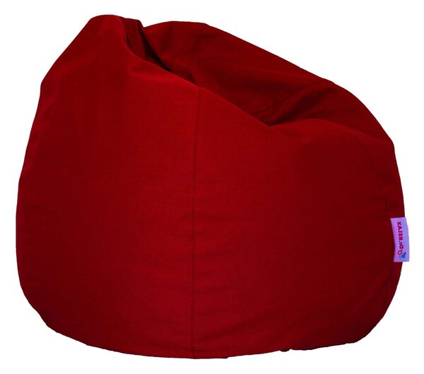 Basic Bútorszövet Babzsákfotel - Piros
