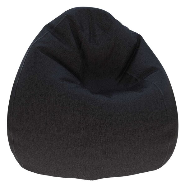 Basic Bútorszövet Babzsákfotel - Fekete