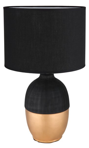 VALENTINO asztali lámpa, 1xE14, 43 cm, fekete