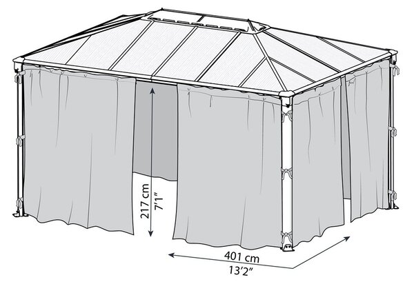 Palram - Canopia Martinique 4300 árnyékoló függöny