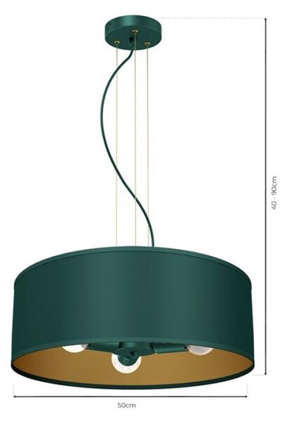 VERDE függőlámpa, zöld, 180W