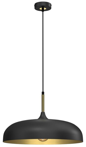 LINCOLN függőlámpa, fekete, arany, 60W, 45xcm