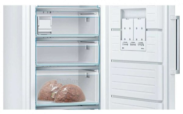 Bosch GSN58AWDV Fagyasztószekrény, 365L, M:191cm, NoFrost, D energiaosztály, Fehér