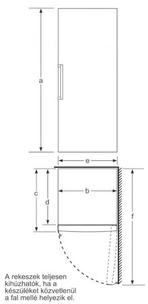 Bosch GSN58AWDV Fagyasztószekrény, 365L, M:191cm, NoFrost, D energiaosztály, Fehér