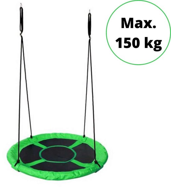 Pepita acélvázas Fészekhinta 100cm - zöld
