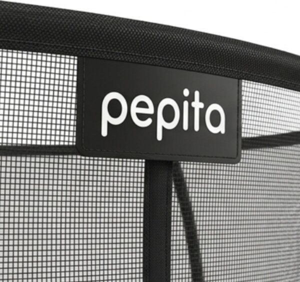 Pepita 366cm Prémium Trambulin létrával, cipőtárolóval és szénszállal erősített vázzal - fekete