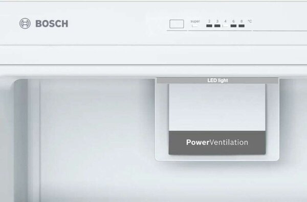 Bosch KSV33VWEP Egyajtós hűtőszekrény, 324L, M: 176, VitaFresh, E energiaosztály, Fehér