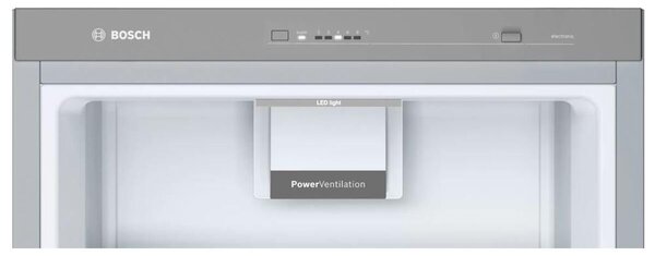 Bosch KSV33VLEP Serie 4 Egyajtós hűtőszekrény, 324L, M:176cm, VitaFresh fiók, E energiaosztály, Inox