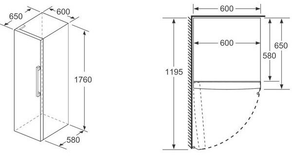 Bosch KSV33VLEP Serie 4 Egyajtós hűtőszekrény, 324L, M:176cm, VitaFresh fiók, E energiaosztály, Inox