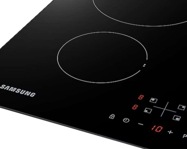 Samsung NZ64F3NM1AB/UR Beépíthető indukciós főzőlap, 59 cm, 4 főzőzóna, Gyerekzár, Fekete