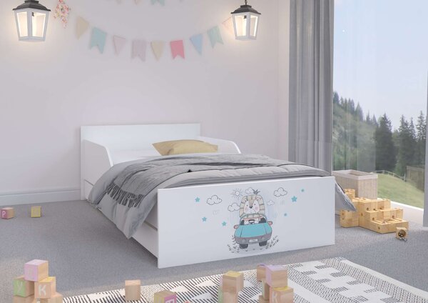 PUFI gyerekágy 160x80 matraccal és ágyneműtartóval - oroszlán
