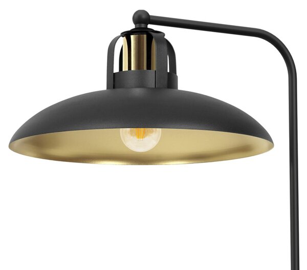 FELIX asztali lámpa, fekete, arany, 60W