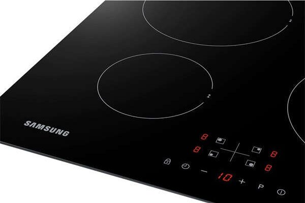 Samsung NZ64F3NM1AB/UR Beépíthető indukciós főzőlap, 59 cm, 4 főzőzóna, Gyerekzár, Fekete